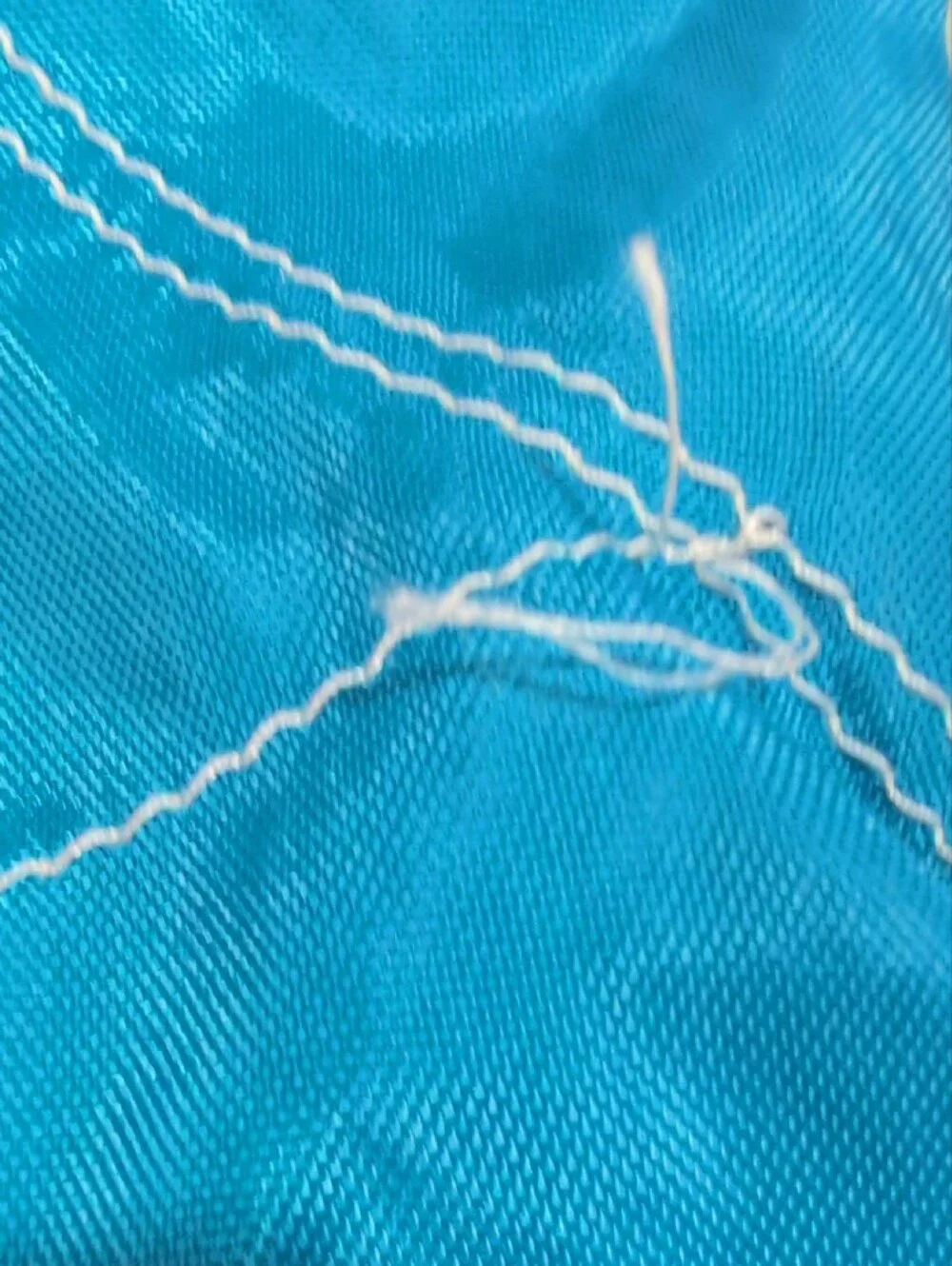 Nike Blue and White Drawstring Gym Bag